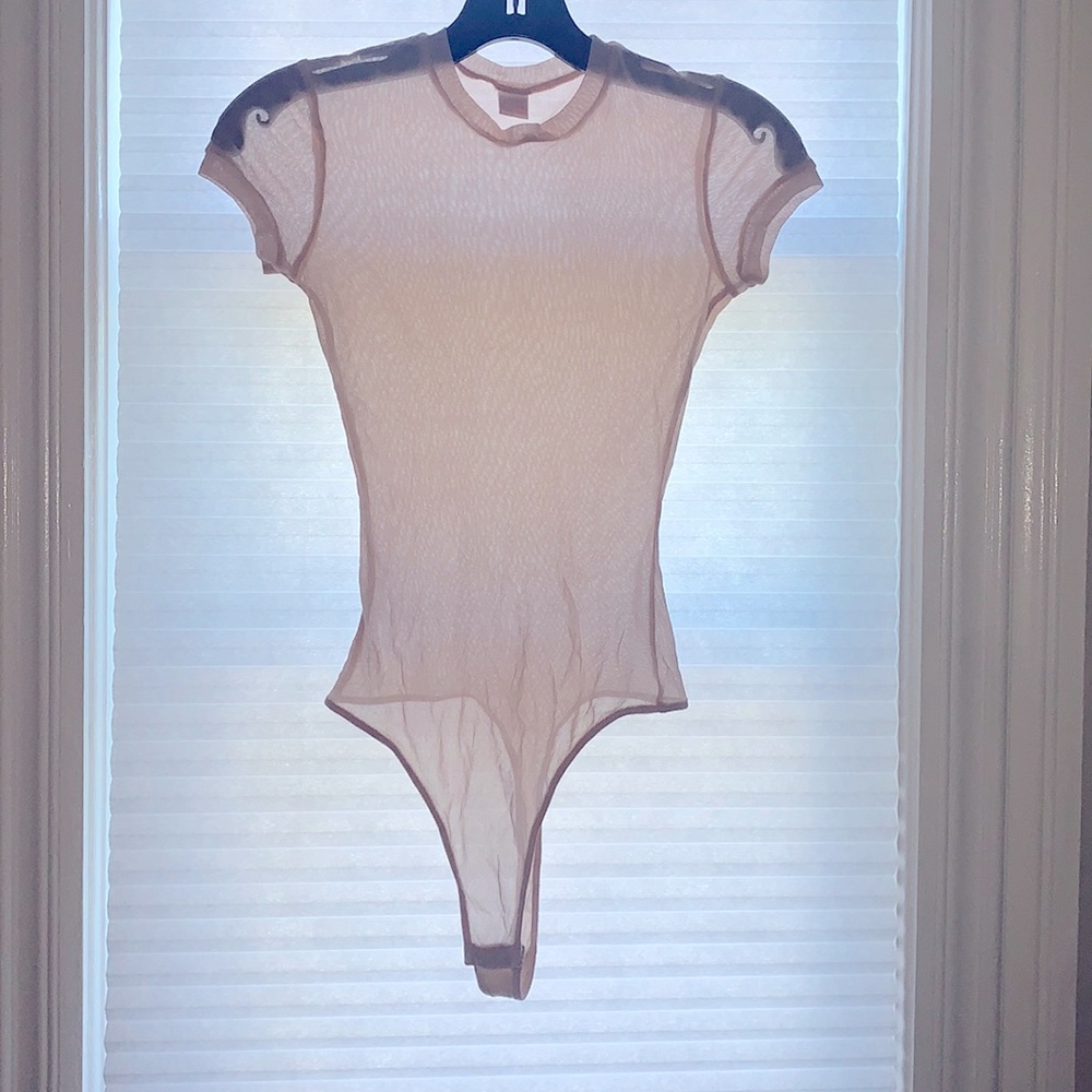 BRAND NEW ONLY HEARTS NUDE MESH BODYSUIT